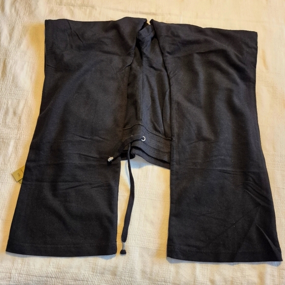 Green Tea women's size XXL black & gray track pants, soft wash preshrunk NWT - Picture 6 of 8